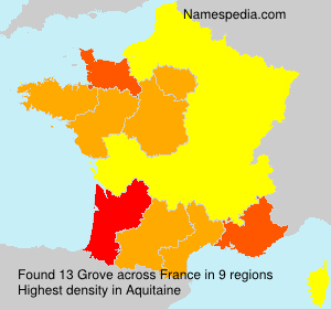 Surname Grove in France Surname Grove in France