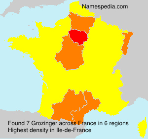 Surname Grozinger in France Surname Grozinger in France