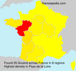 Surname Gruand in France Surname Gruand in France