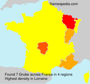 Surname Grube in France Surname Grube in France