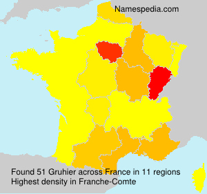 Surname Gruhier in France Surname Gruhier in France