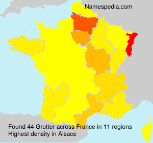 Surname Grutter in France Surname Grutter in France