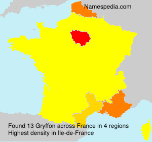 Surname Gryffon in France Surname Gryffon in France