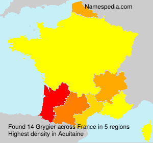 Surname Grygier in France Surname Grygier in France