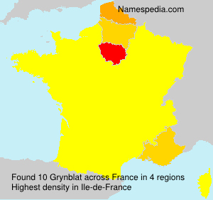 Surname Grynblat in France Surname Grynblat in France