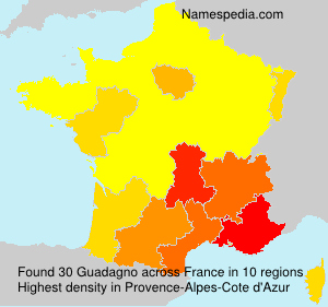 Surname Guadagno in France Surname Guadagno in France