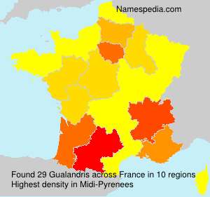 Surname Gualandris in France Surname Gualandris in France