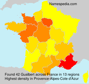 Surname Gualbert in France Surname Gualbert in France