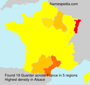 Surname Guanter in France