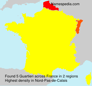 Surname Guartieri in France Surname Guartieri in France