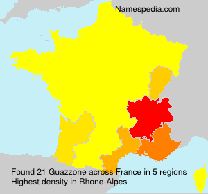 Surname Guazzone in France Surname Guazzone in France