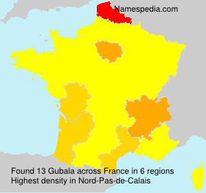 Surname Gubala in France Surname Gubala in France