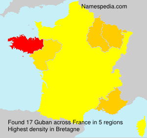 Surname Guban in France Surname Guban in France