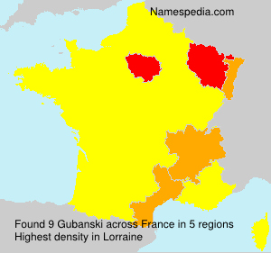 Surname Gubanski in France