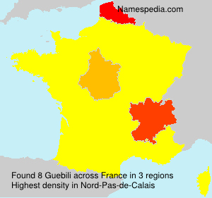 Surname Guebili in France Surname Guebili in France