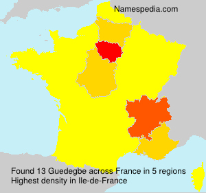 Surname Guedegbe in France Surname Guedegbe in France