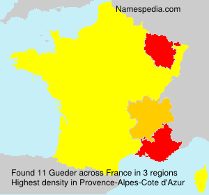 Surname Gueder in France Surname Gueder in France