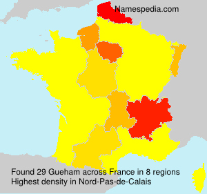 Surname Gueham in France