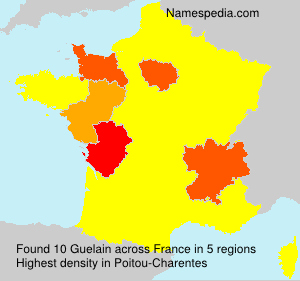 Surname Guelain in France Surname Guelain in France