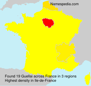 Surname Guellai in France Surname Guellai in France