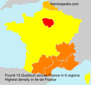Surname Guellouh in France Surname Guellouh in France