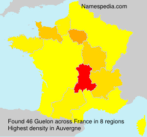Surname Guelon in France Surname Guelon in France