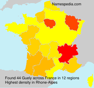 Surname Guely in France Surname Guely in France