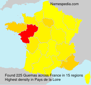 Surname Guemas in France