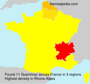 Surname Guemmaz in France Surname Guemmaz in France