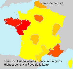 Surname Guenal in France Surname Guenal in France