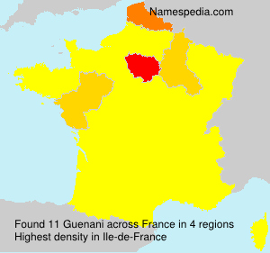 Surname Guenani in France Surname Guenani in France
