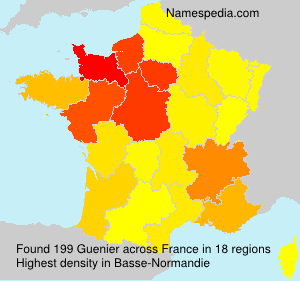Surname Guenier in France Surname Guenier in France