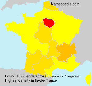 Surname Guerida in France Surname Guerida in France