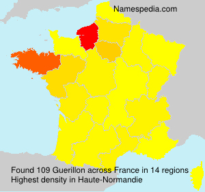 Surname Guerillon in France Surname Guerillon in France