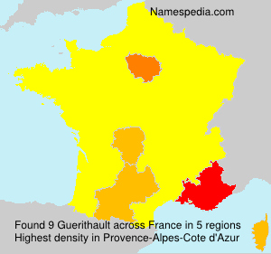 Surname Guerithault in France Surname Guerithault in France