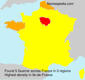 Surname Guerrar in France Surname Guerrar in France