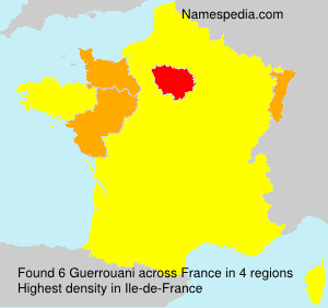 Surname Guerrouani in France Surname Guerrouani in France