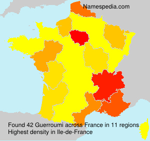 Surname Guerroumi in France Surname Guerroumi in France