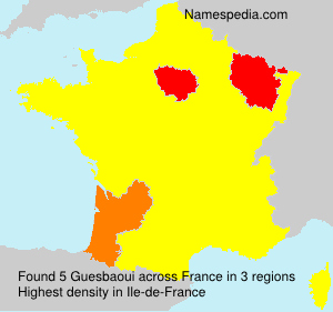 Surname Guesbaoui in France Surname Guesbaoui in France
