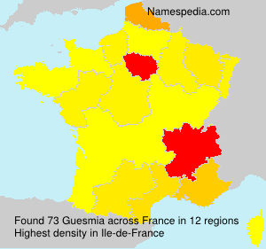 Surname Guesmia in France Surname Guesmia in France