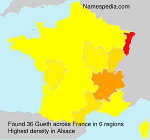 Surname Gueth in France Surname Gueth in France