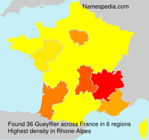 Surname Gueyffier in France Surname Gueyffier in France