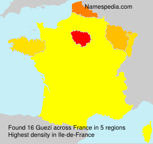 Surname Guezi in France