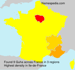 Surname Guha in France Surname Guha in France