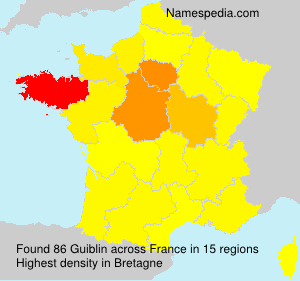 Surname Guiblin in France Surname Guiblin in France