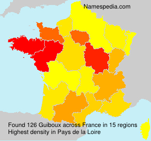Surname Guiboux in France Surname Guiboux in France