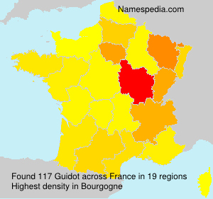Surname Guidot in France Surname Guidot in France