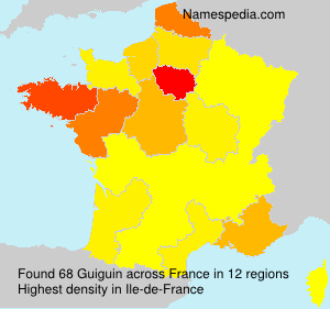 Surname Guiguin in France Surname Guiguin in France