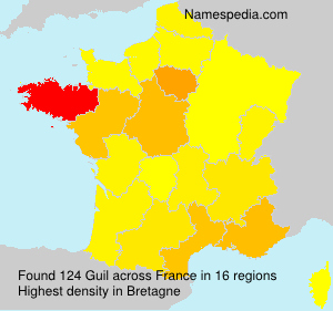 Surname Guil in France Surname Guil in France