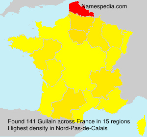 Surname Guilain in France Surname Guilain in France